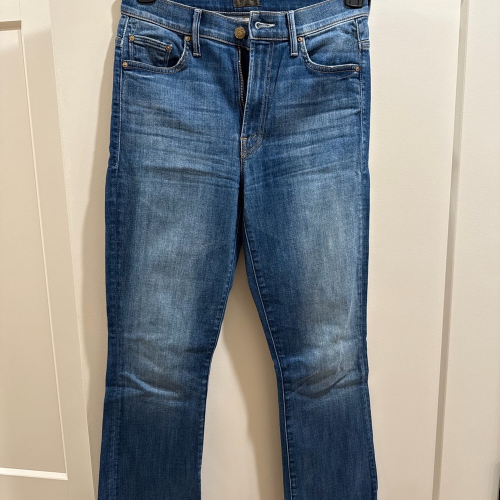 Mother Jeans Insider Crop Step Fray Size 26